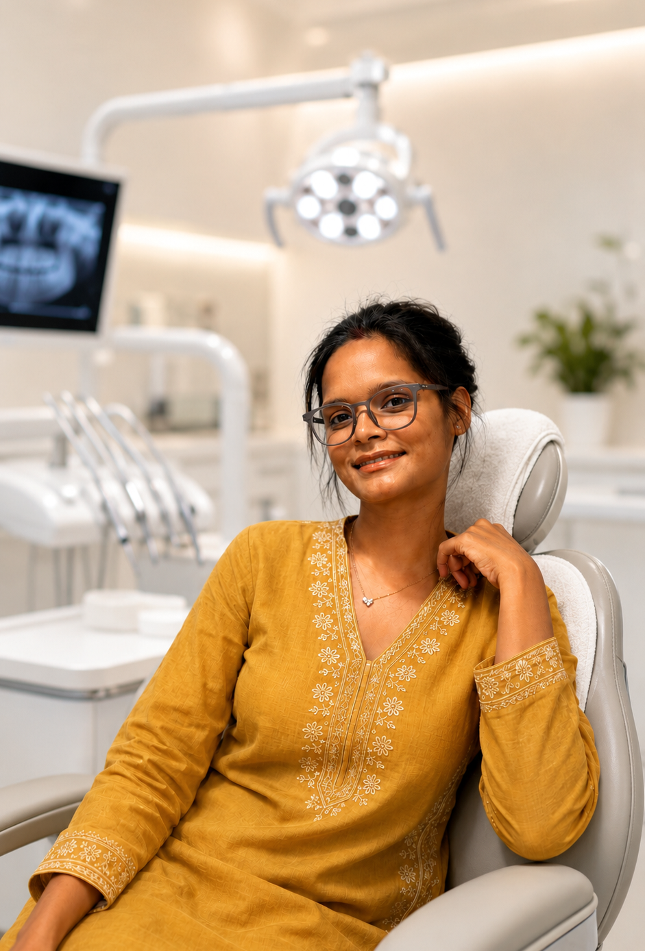 Dr. Niharika at the clinic